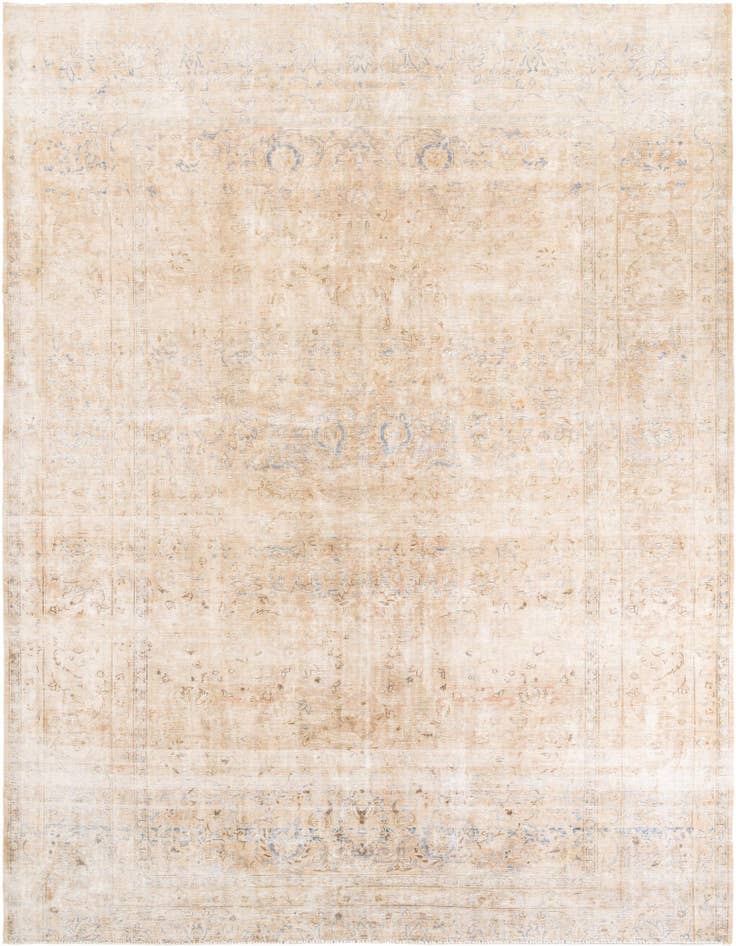 Detail image of 10' 1 x 13' 1 Hand Knotted Ultra Vintage Persian Wool Rug