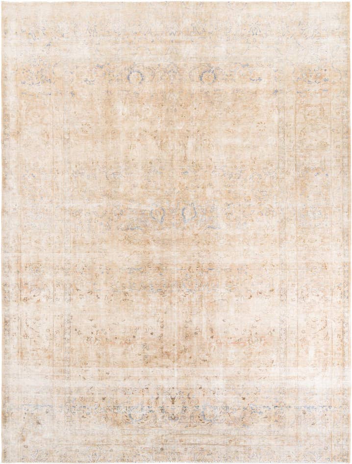 Detail image of 10' 1 x 13' 1 Hand Knotted Ultra Vintage Persian Wool Rug
