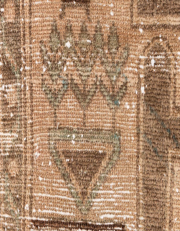 Detail image of 3' 4 x 4' 5  Hand Knotted Ultra Vintage Persian Wool Rug