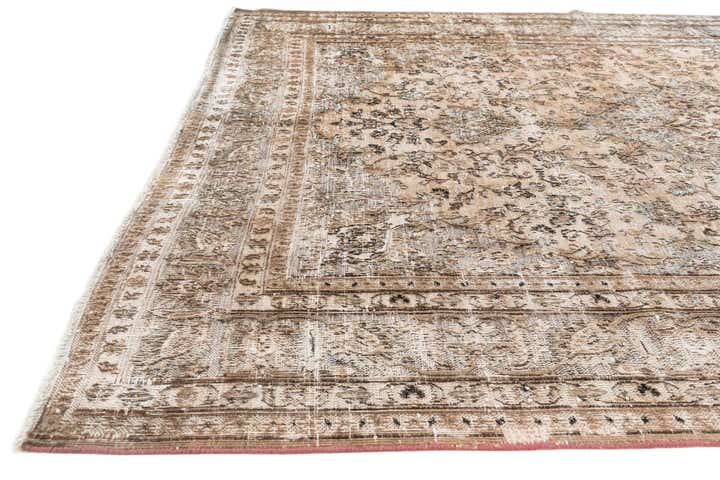 6' 5 x 9' 4 Hand Knotted Ultra Vintage Persian Wool Rug