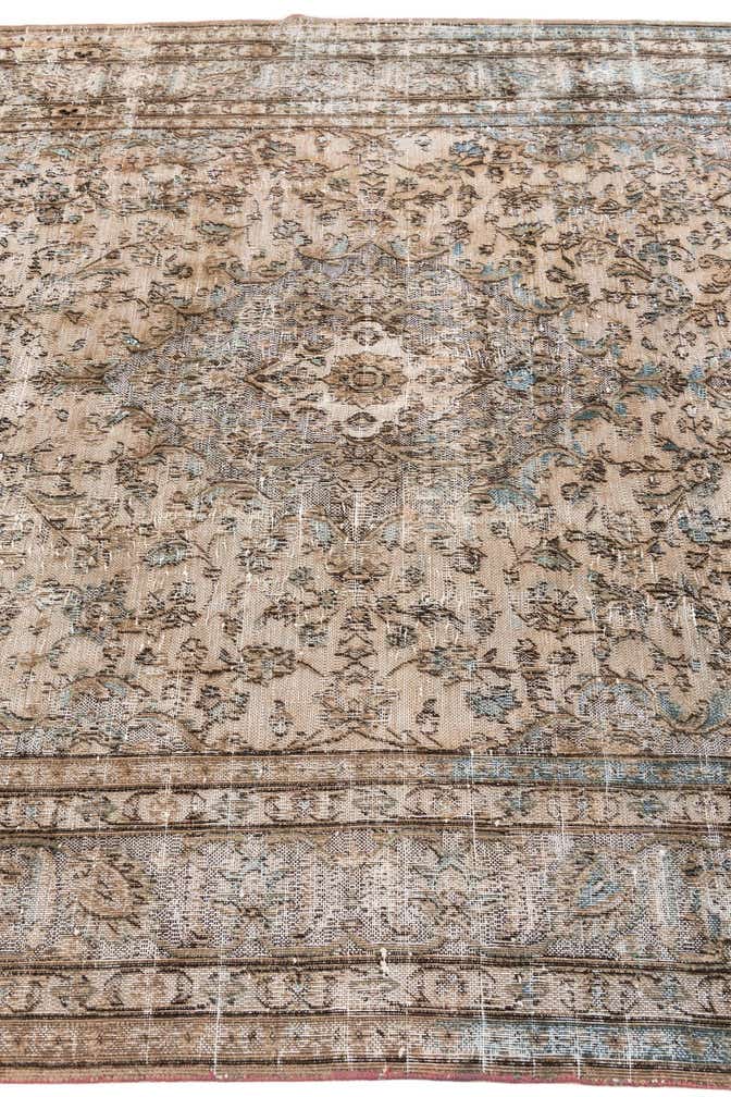 6' 5 x 9' 4 Hand Knotted Ultra Vintage Persian Wool Rug