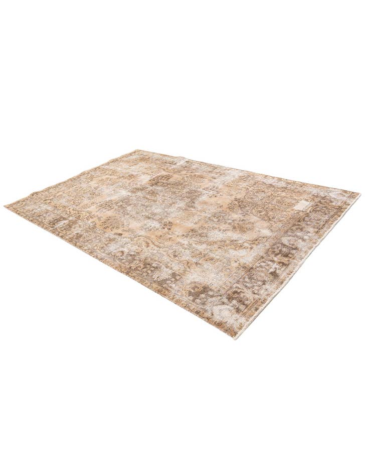 Detail image of 6' 4 x 9' 4 Hand Knotted Ultra Vintage Persian Wool Rug