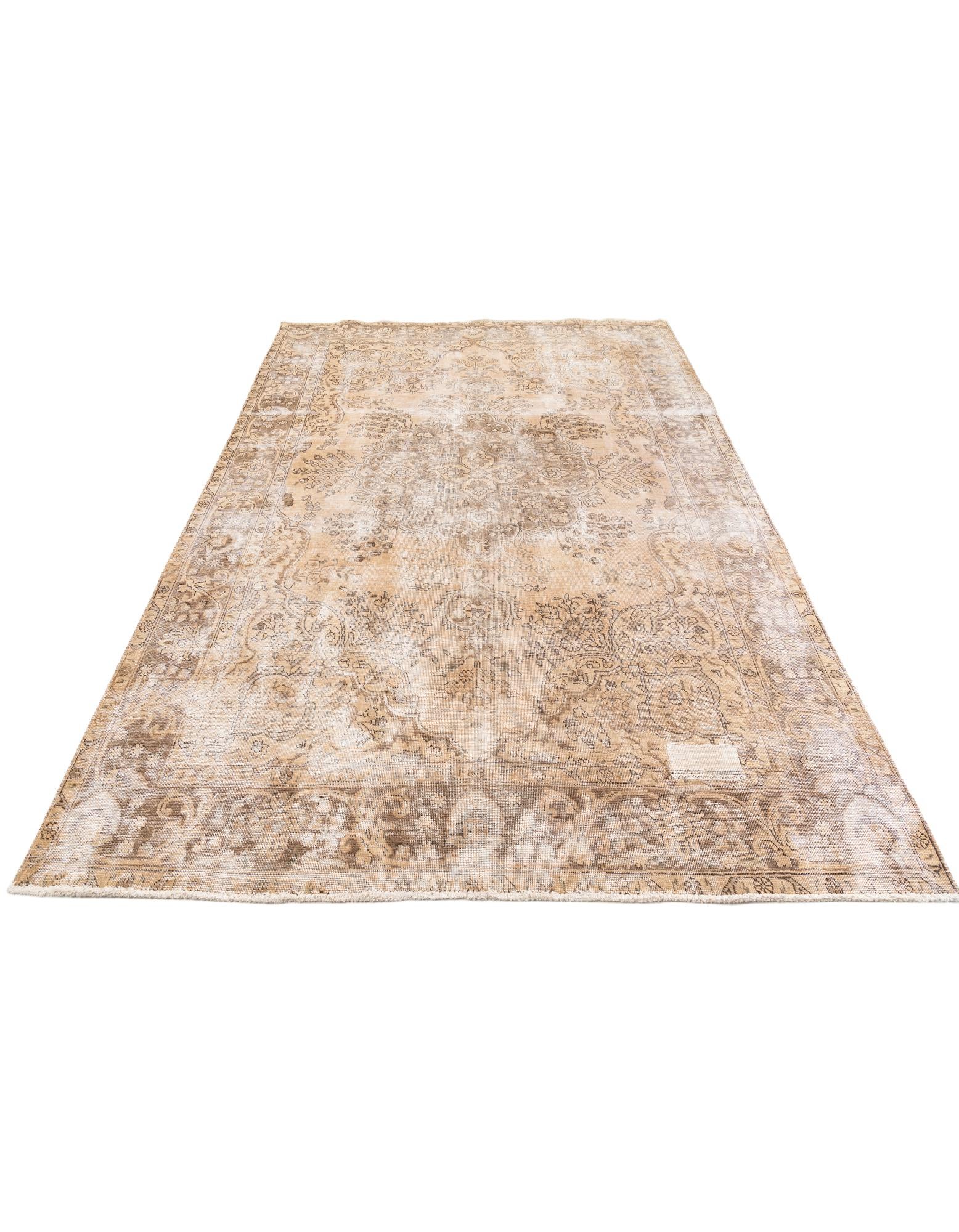 6' 4 x 9' 4 Hand Knotted Ultra Vintage Persian Wool Rug