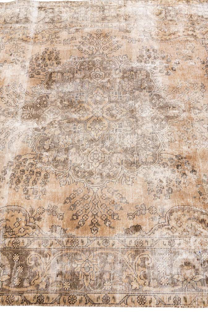 6' 4 x 9' 4 Hand Knotted Ultra Vintage Persian Wool Rug
