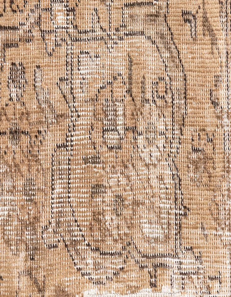 Detail image of 6' 4 x 9' 4  Hand Knotted Ultra Vintage Persian Wool Rug