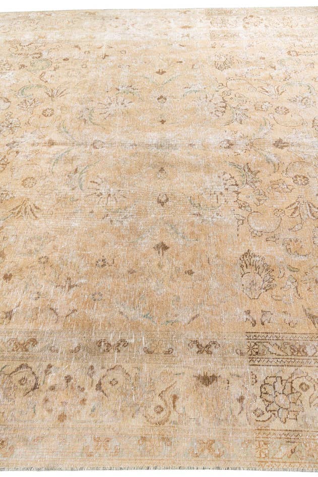 Detail image of 10' x 12' 8 Hand Knotted Ultra Vintage Persian Wool Rug
