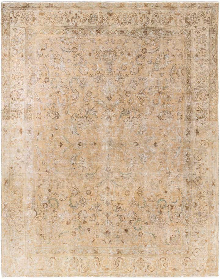 10' x 12' 8 Hand Knotted Ultra Vintage Persian Wool Rug