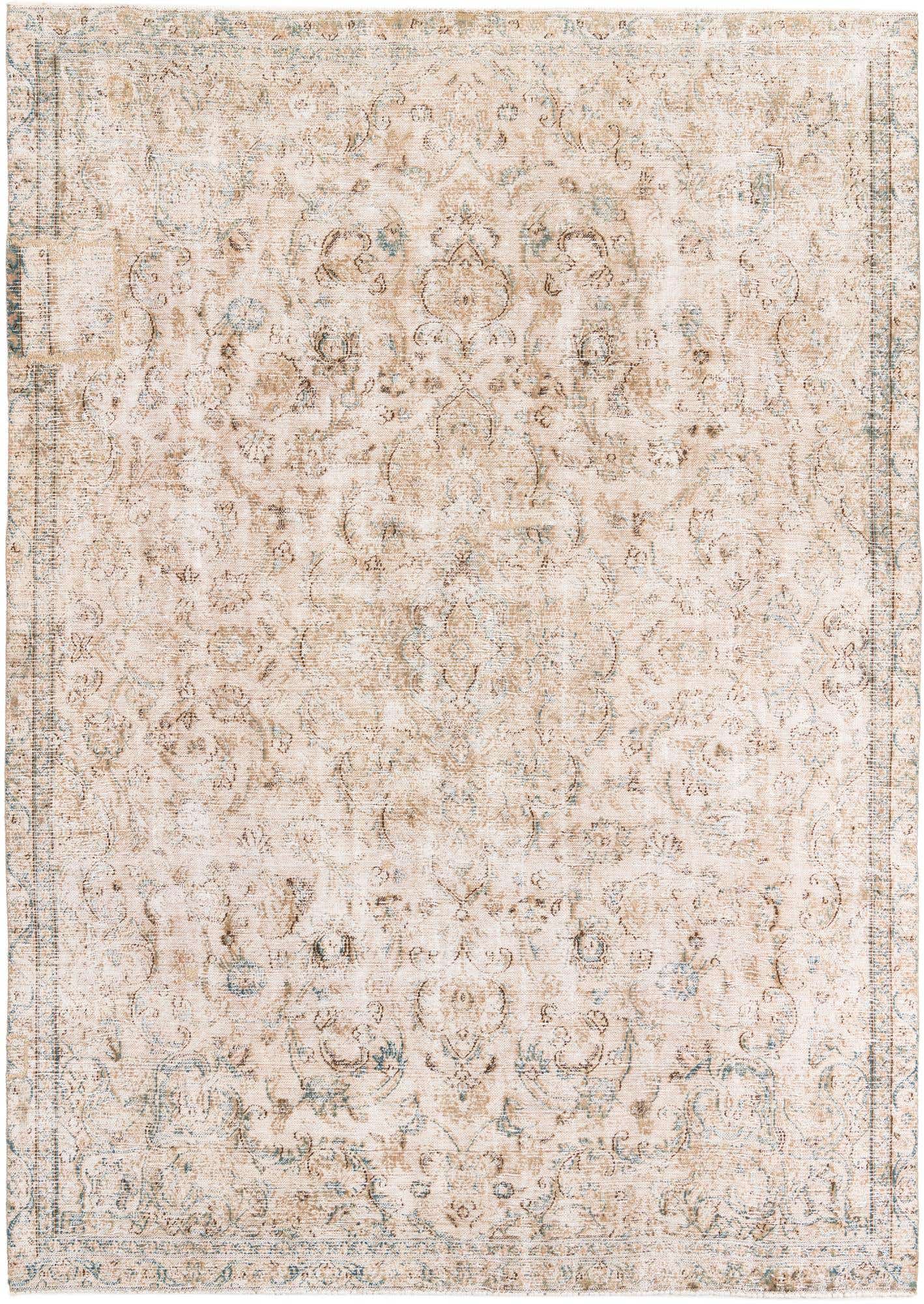7' 5 x 10' 3 Hand Knotted Ultra Vintage Persian Wool Rug