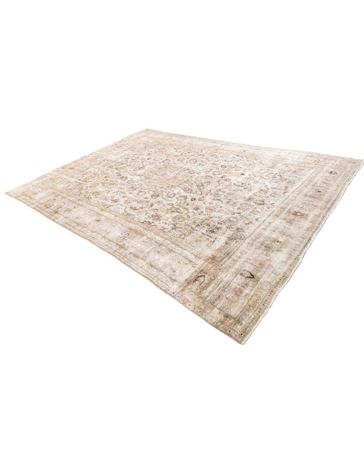 9' 2 x 12' 6 Hand Knotted Ultra Vintage Persian Wool Rug