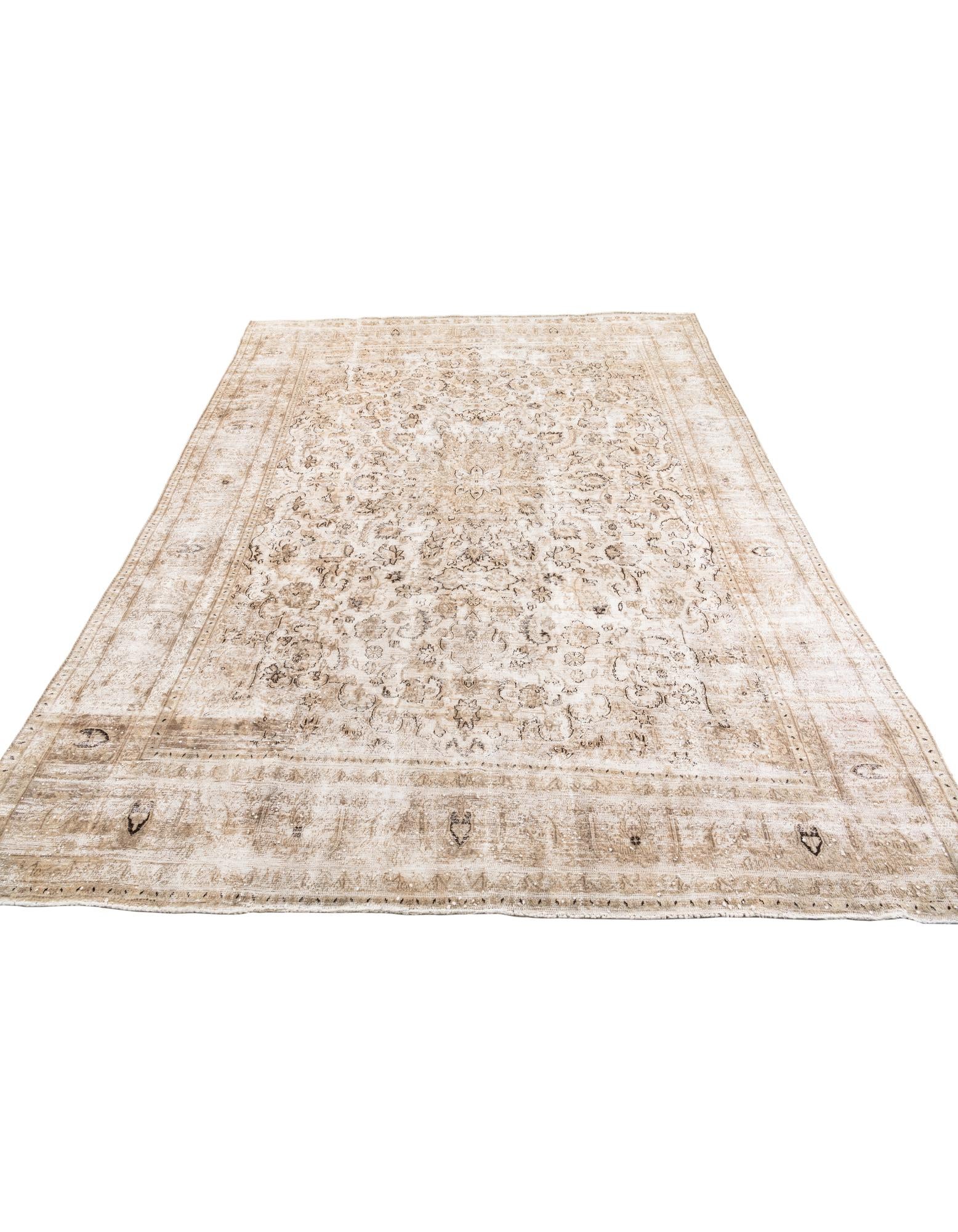 9' 2 x 12' 6 Hand Knotted Ultra Vintage Persian Wool Rug