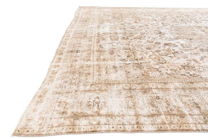 9' 2 x 12' 6 Hand Knotted Ultra Vintage Persian Wool Rug