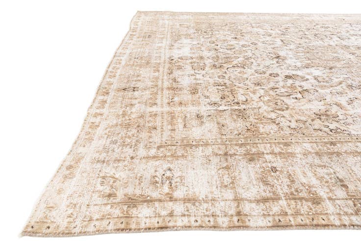 Detail image of 9' 2 x 12' 6 Hand Knotted Ultra Vintage Persian Wool Rug