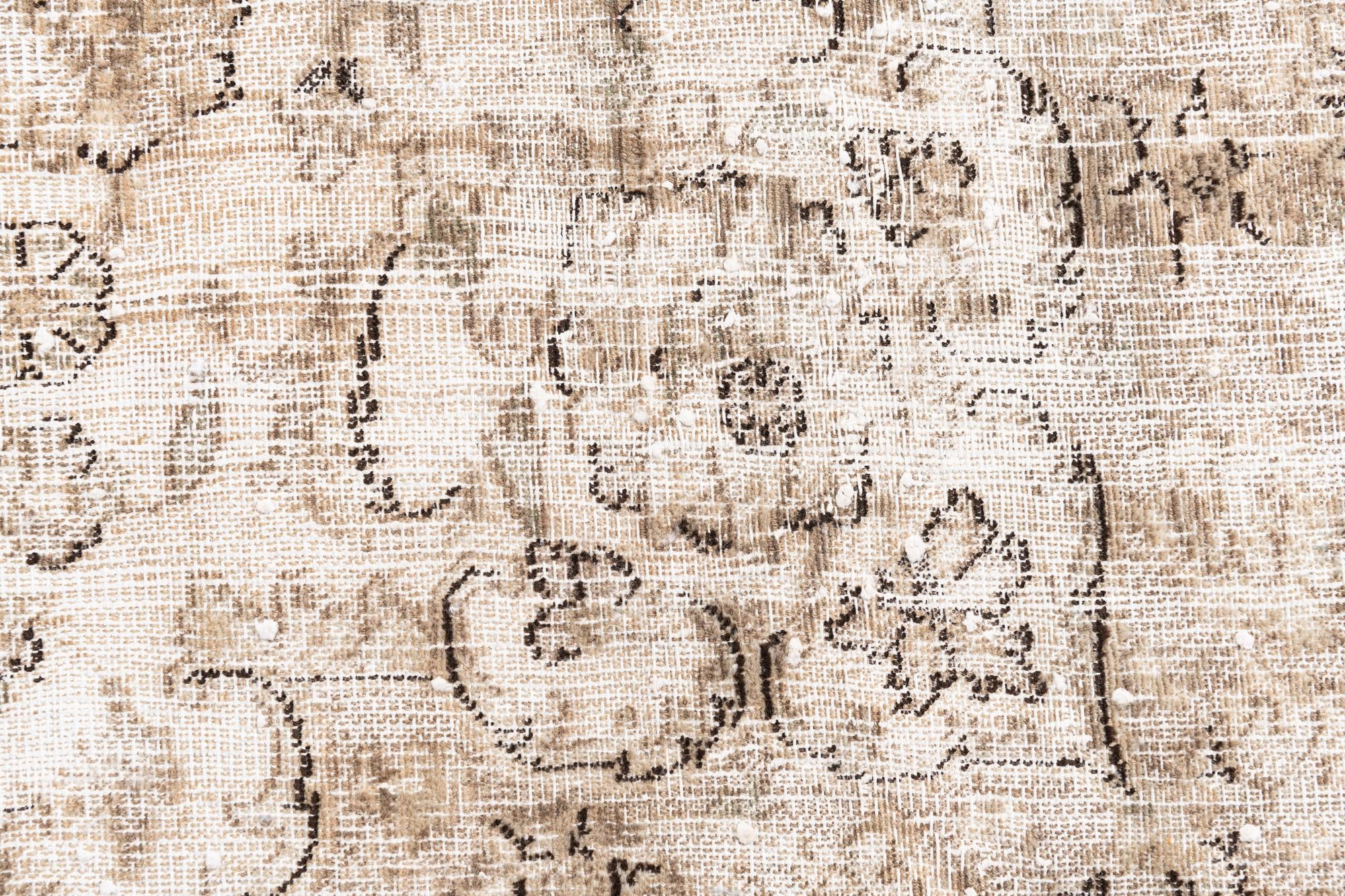 9' 2 x 12' 6 Hand Knotted Ultra Vintage Persian Wool Rug