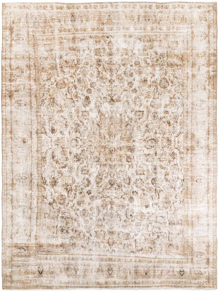 Detail image of 9' 2 x 12' 6 Hand Knotted Ultra Vintage Persian Wool Rug