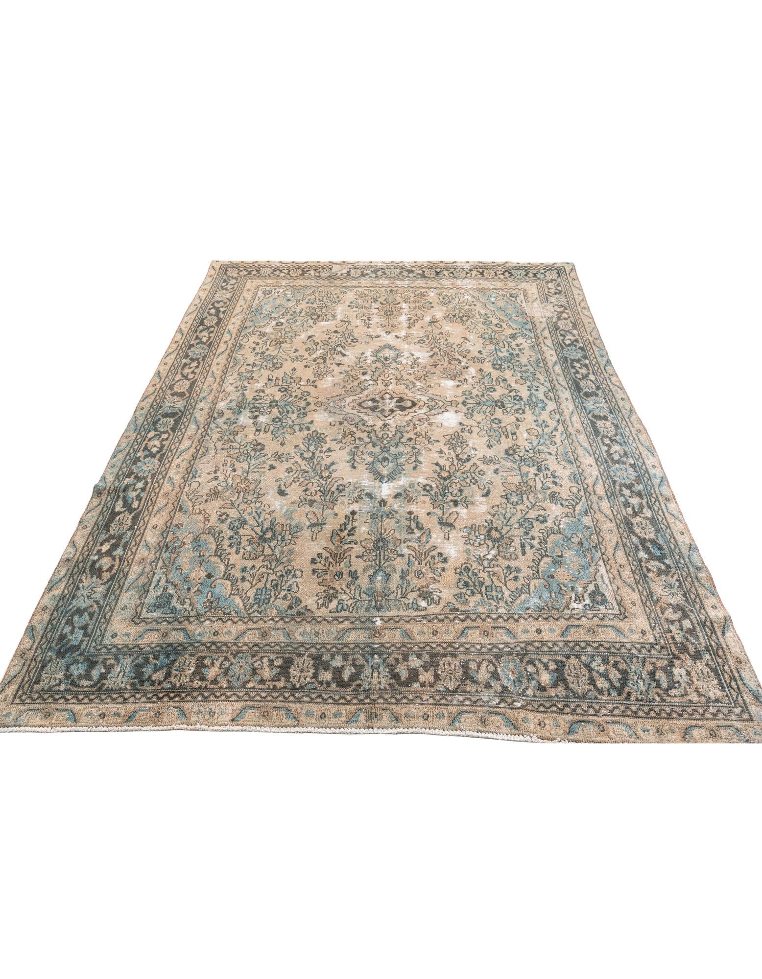 8' 2 x 11' 4 Hand Knotted Ultra Vintage Persian Wool Rug