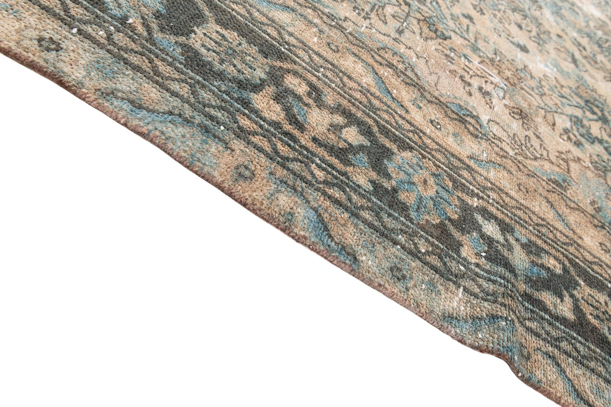 8' 2 x 11' 4 Hand Knotted Ultra Vintage Persian Wool Rug