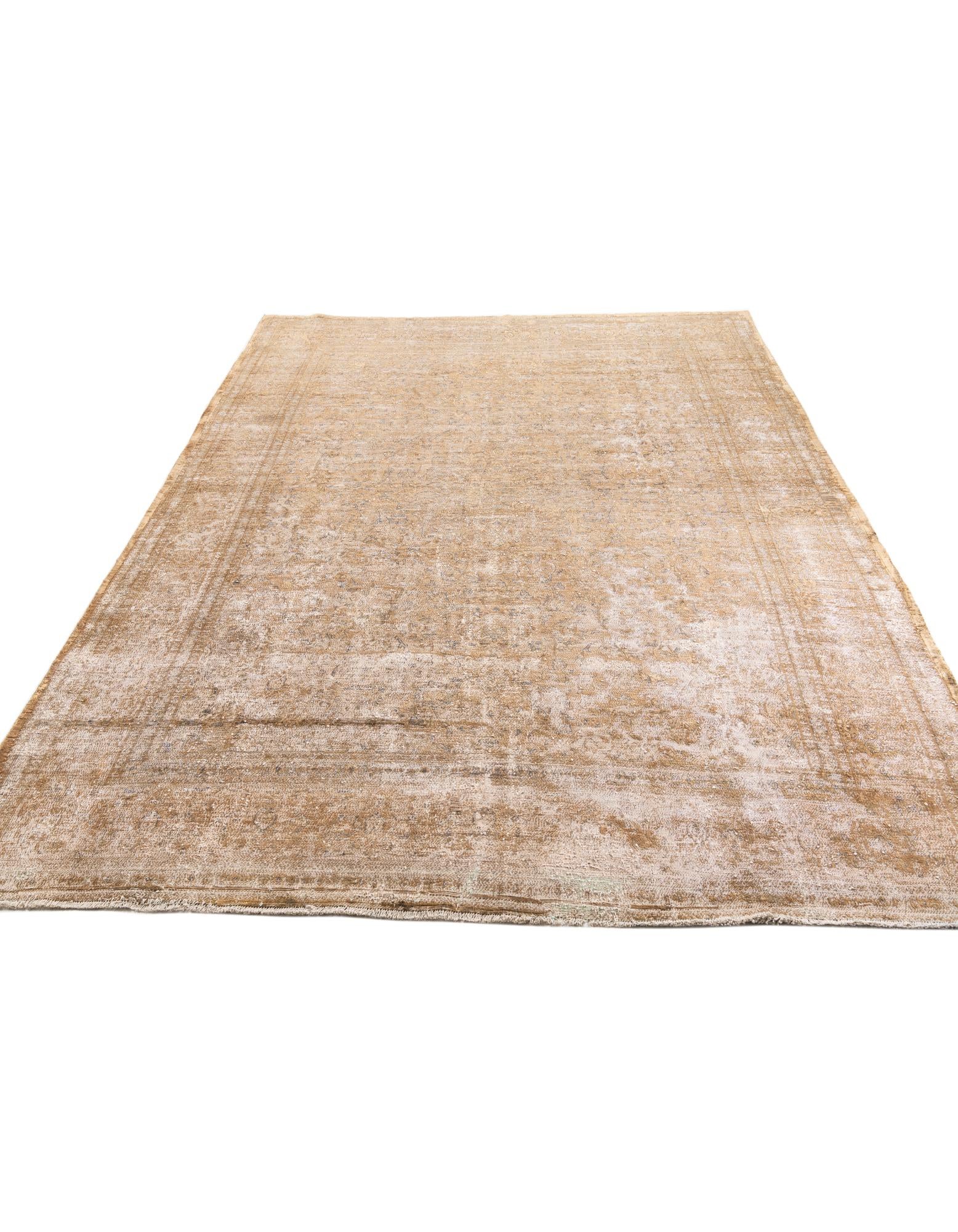 9' 6 x 12' 8 Hand Knotted Ultra Vintage Persian Wool Rug