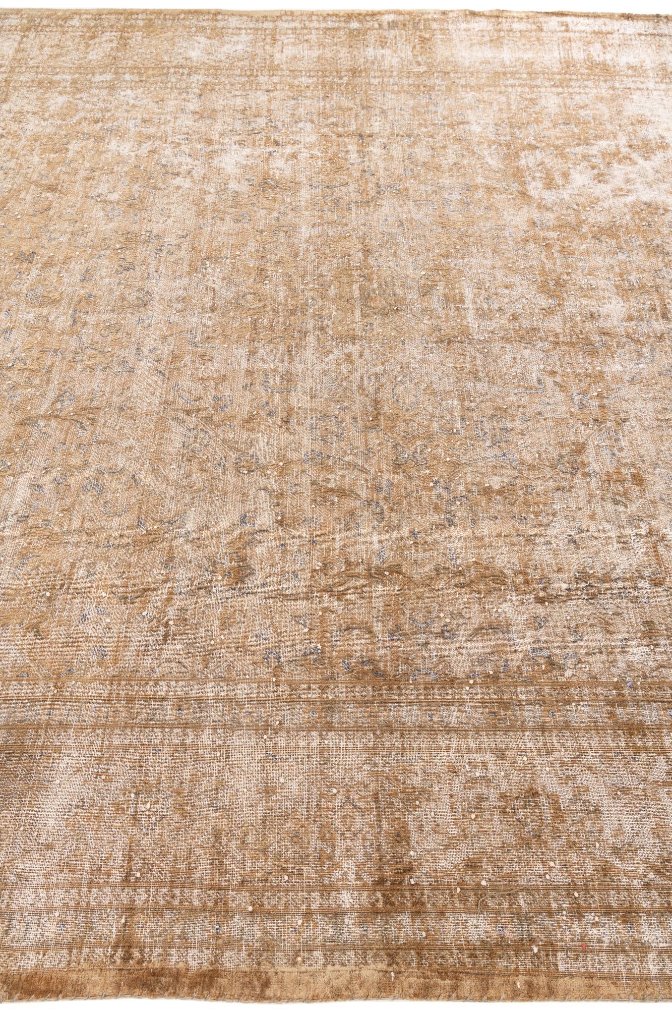 9' 6 x 12' 8 Hand Knotted Ultra Vintage Persian Wool Rug