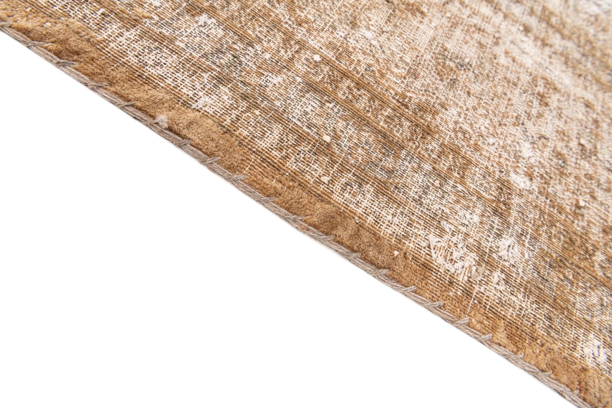 9' 6 x 12' 8 Hand Knotted Ultra Vintage Persian Wool Rug