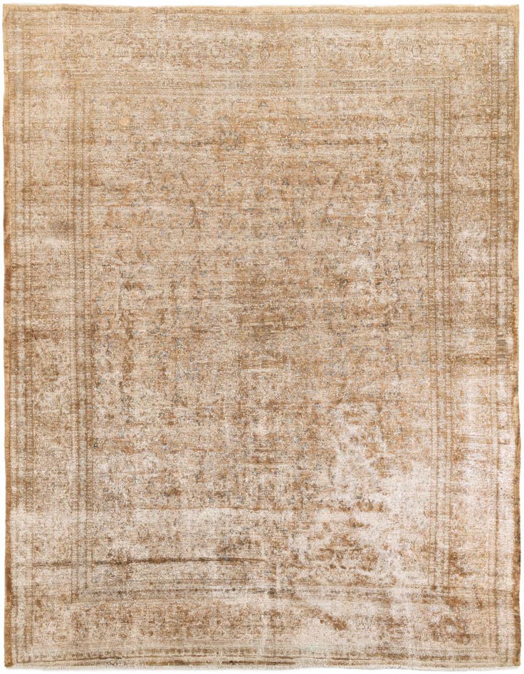 Detail image of 9' 6 x 12' 8 Hand Knotted Ultra Vintage Persian Wool Rug