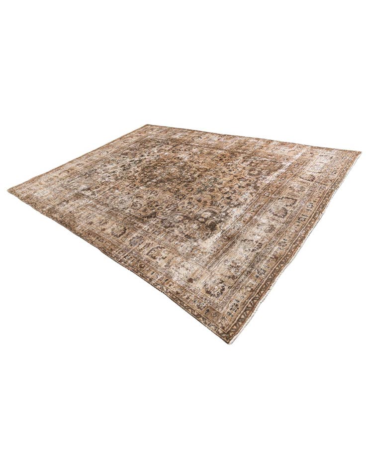 Detail image of 8' 2 x 10' 9 Hand Knotted Ultra Vintage Persian Wool Rug