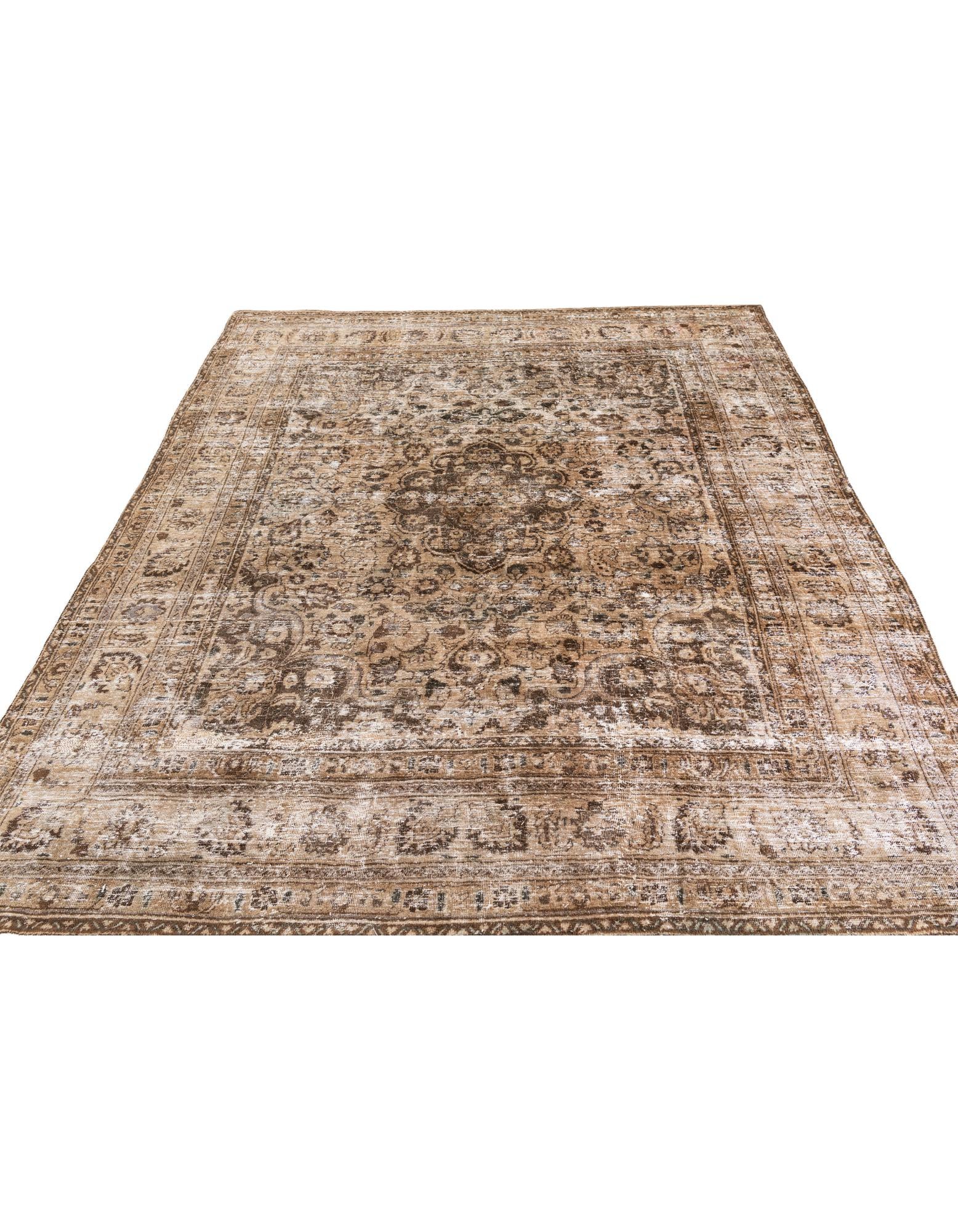 8' 2 x 10' 9 Hand Knotted Ultra Vintage Persian Wool Rug