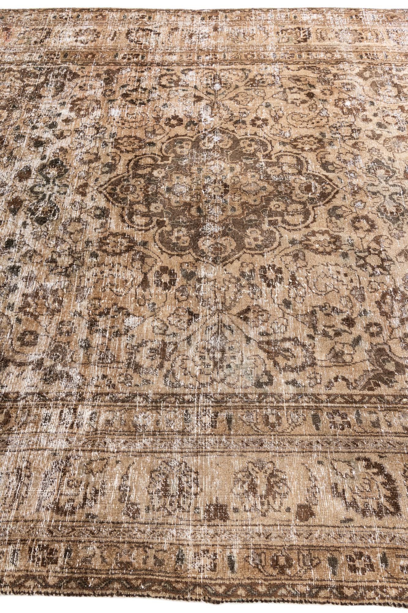 8' 2 x 10' 9 Hand Knotted Ultra Vintage Persian Wool Rug