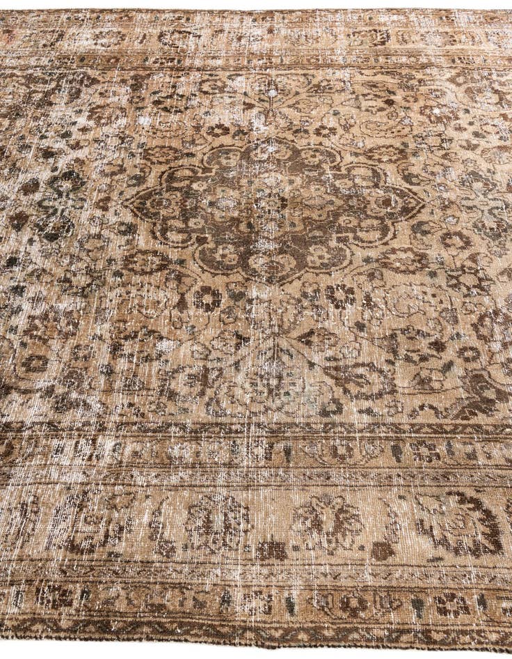 Detail image of 8' 2 x 10' 9  Hand Knotted Ultra Vintage Persian Wool Rug