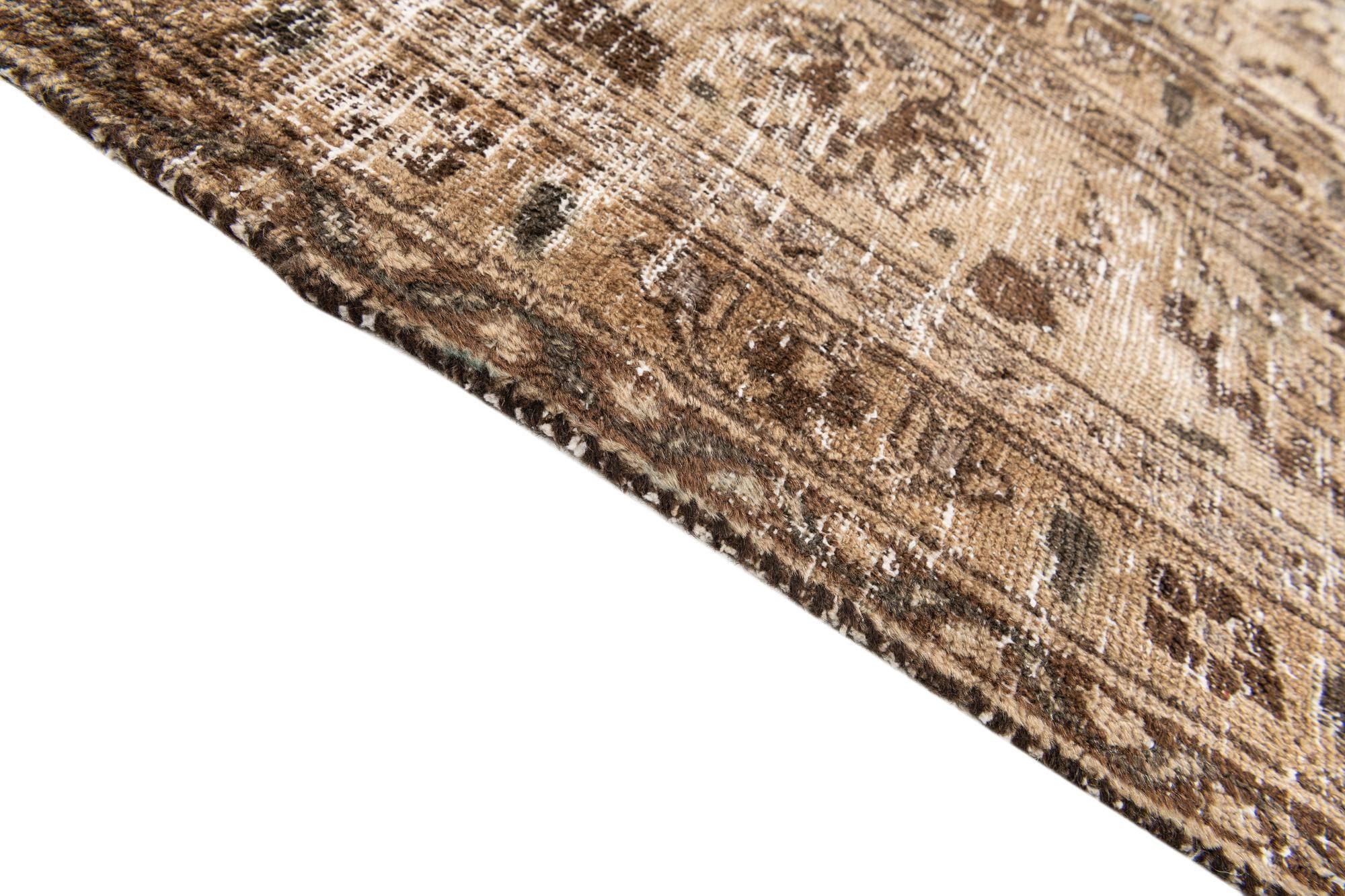 8' 2 x 10' 9 Hand Knotted Ultra Vintage Persian Wool Rug