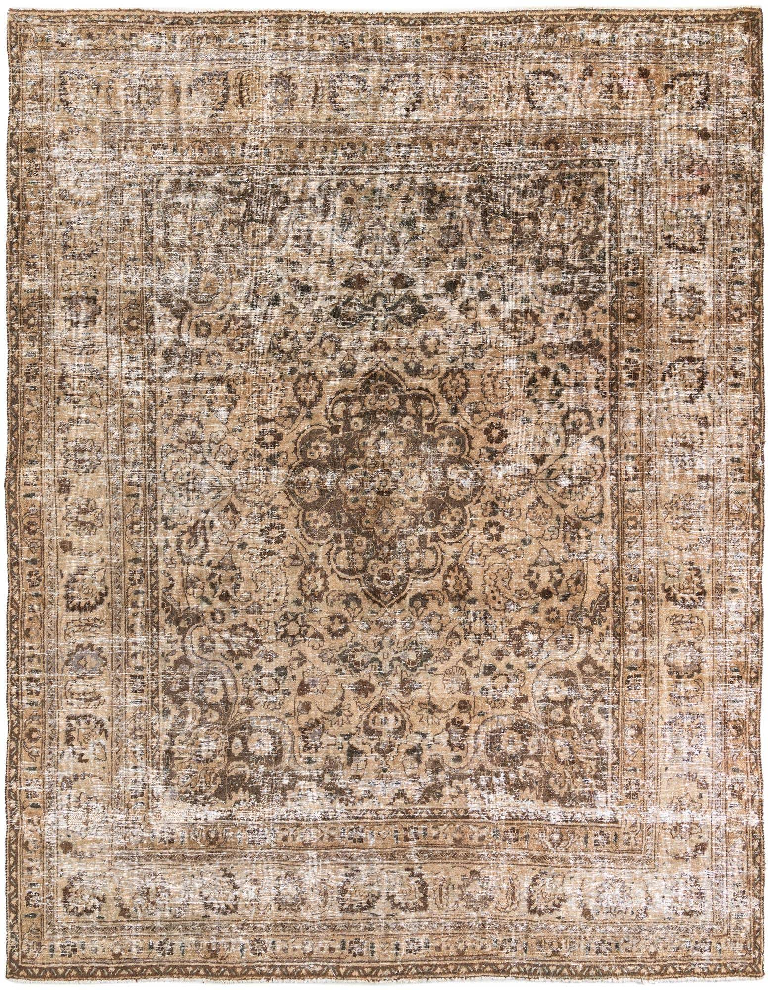 Primary image 8' 2 x 10' 9  Hand Knotted Ultra Vintage Persian Wool Rug