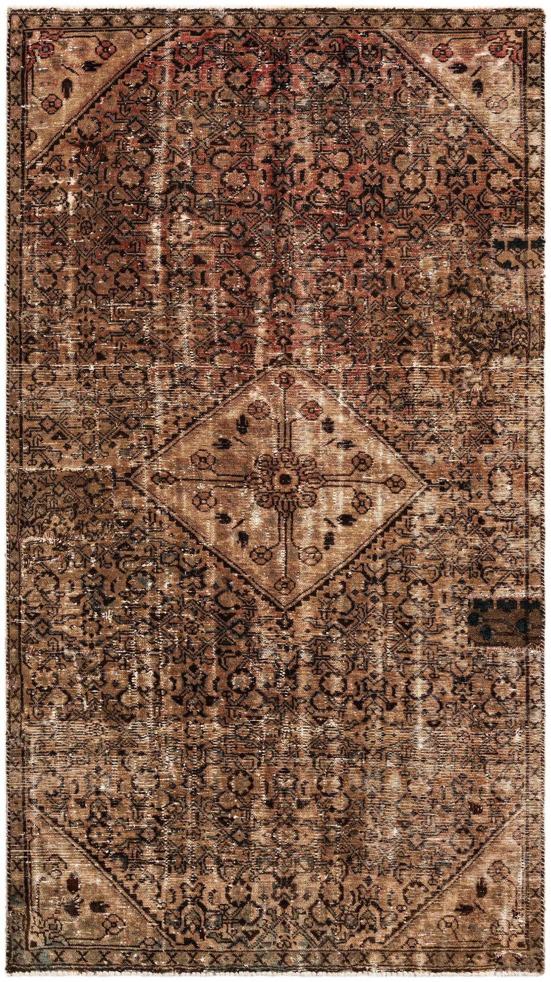 5' x 9' 1 Hand Knotted Ultra Vintage Persian Wool Rug