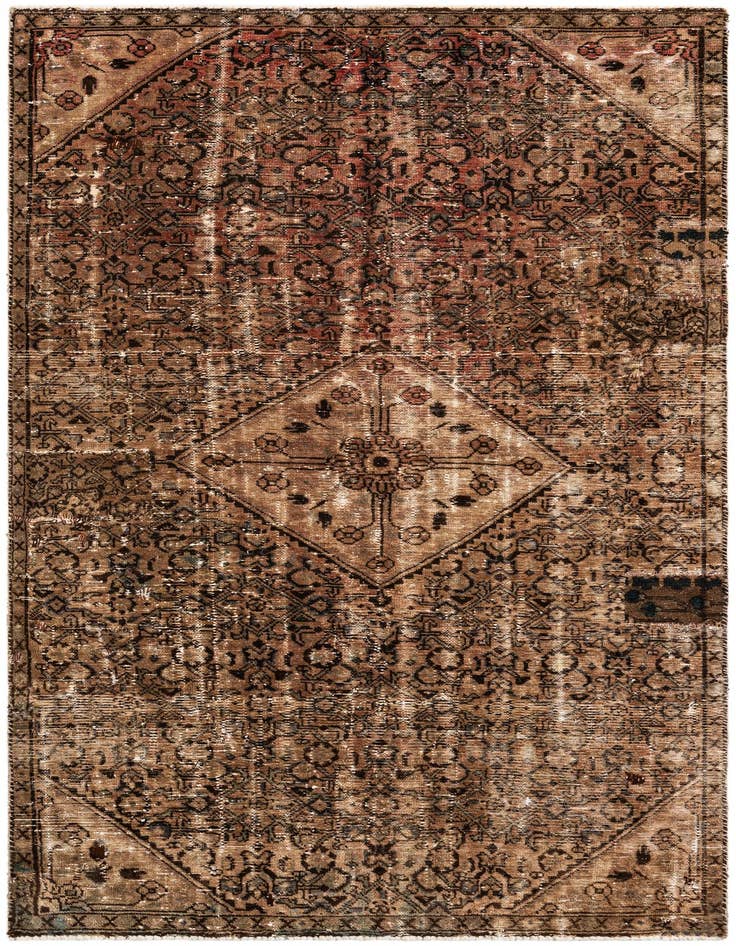 Detail image of 5' x 9' 1 Hand Knotted Ultra Vintage Persian Wool Rug