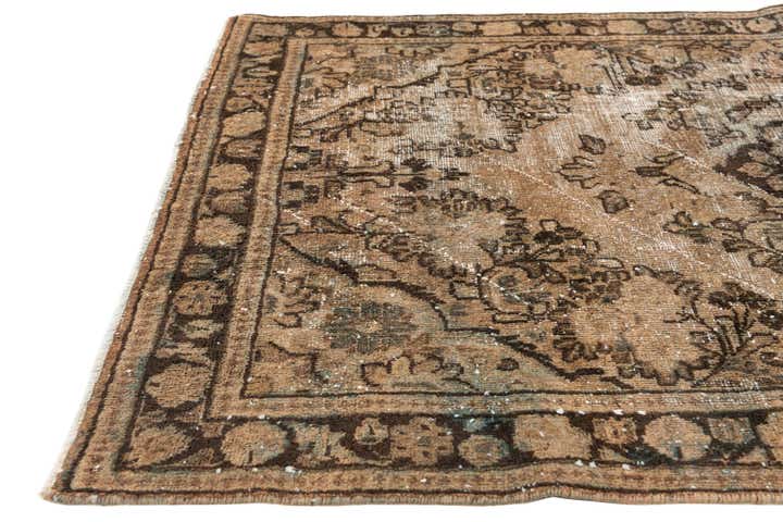 4' 3 x 6' 5 Hand Knotted Ultra Vintage Persian Wool Rug