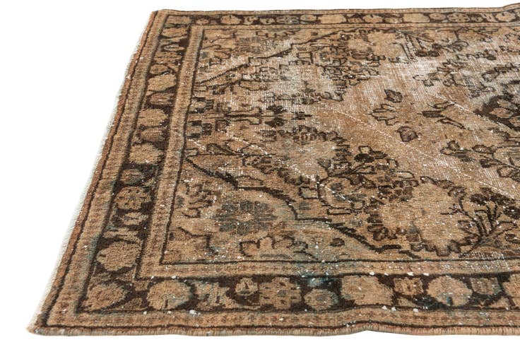 Detail image of 4' 3 x 6' 5 Hand Knotted Ultra Vintage Persian Wool Rug