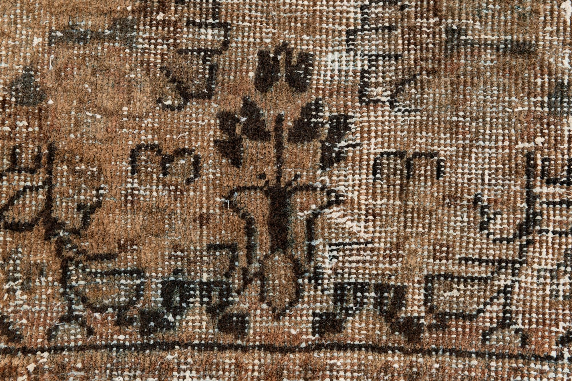 4' 3 x 6' 5 Hand Knotted Ultra Vintage Persian Wool Rug