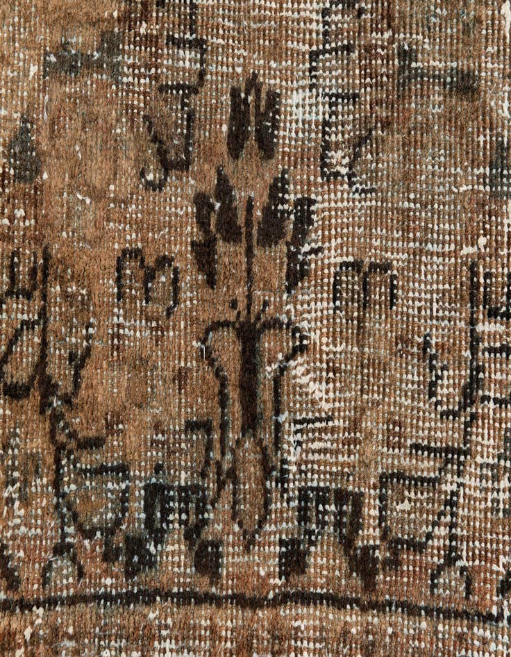 Detail image of 4' 3 x 6' 5  Hand Knotted Ultra Vintage Persian Wool Rug