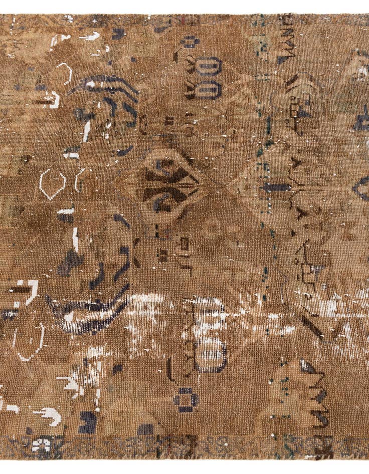 Detail image of 3' 10 x 5' 10  Hand Knotted Ultra Vintage Persian Wool Rug