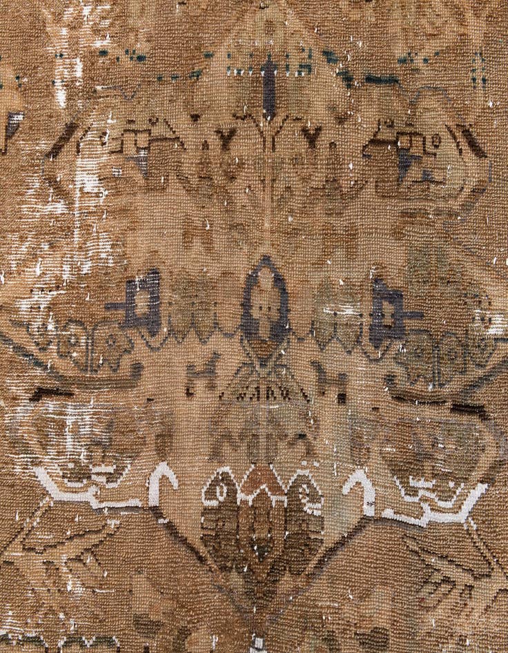 Detail image of 3' 10 x 5' 10  Hand Knotted Ultra Vintage Persian Wool Rug