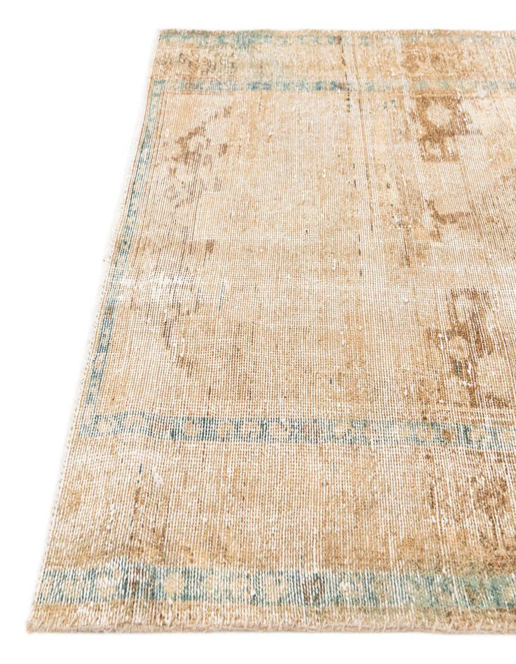 Detail image of 3' 4 x 5' 6  Hand Knotted Ultra Vintage Persian Wool Rug