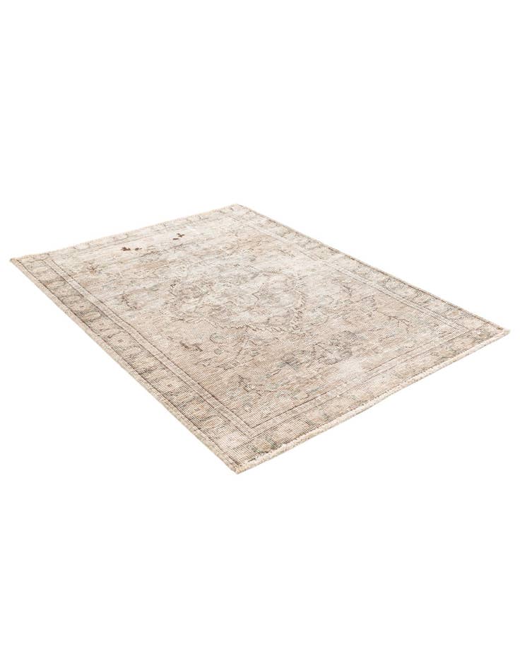 Detail image of 3' 2 x 4' 4 Hand Knotted Ultra Vintage Persian Wool Rug