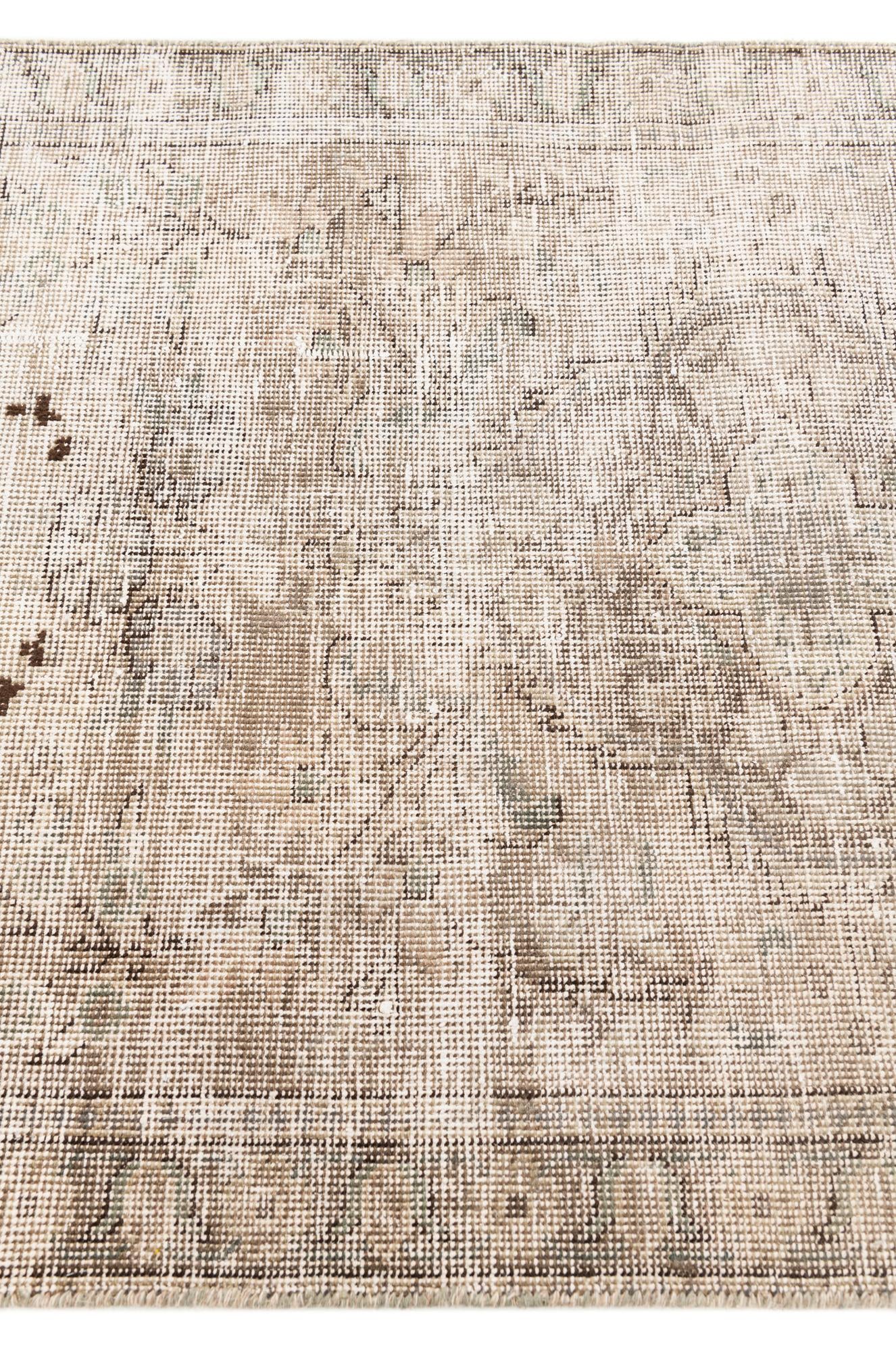 3' 2 x 4' 4 Hand Knotted Ultra Vintage Persian Wool Rug