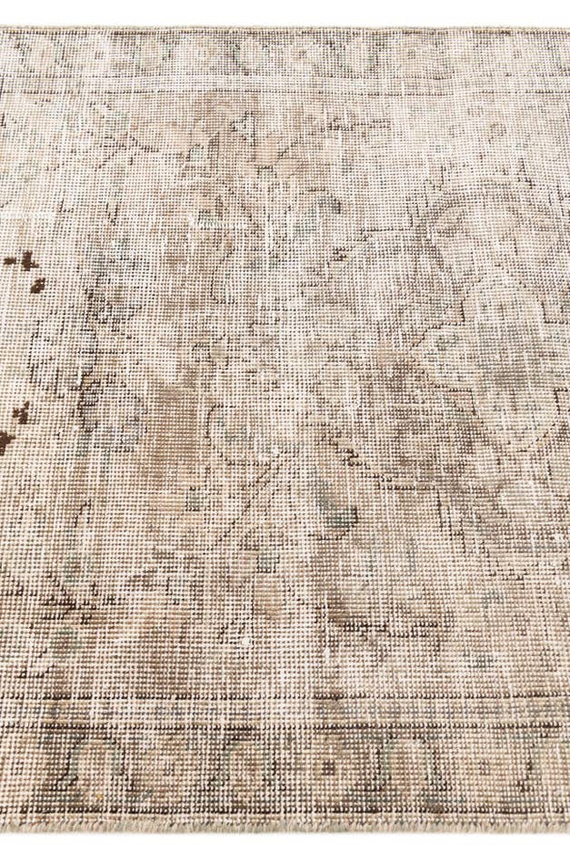 Detail image of 3' 2 x 4' 4 Hand Knotted Ultra Vintage Persian Wool Rug