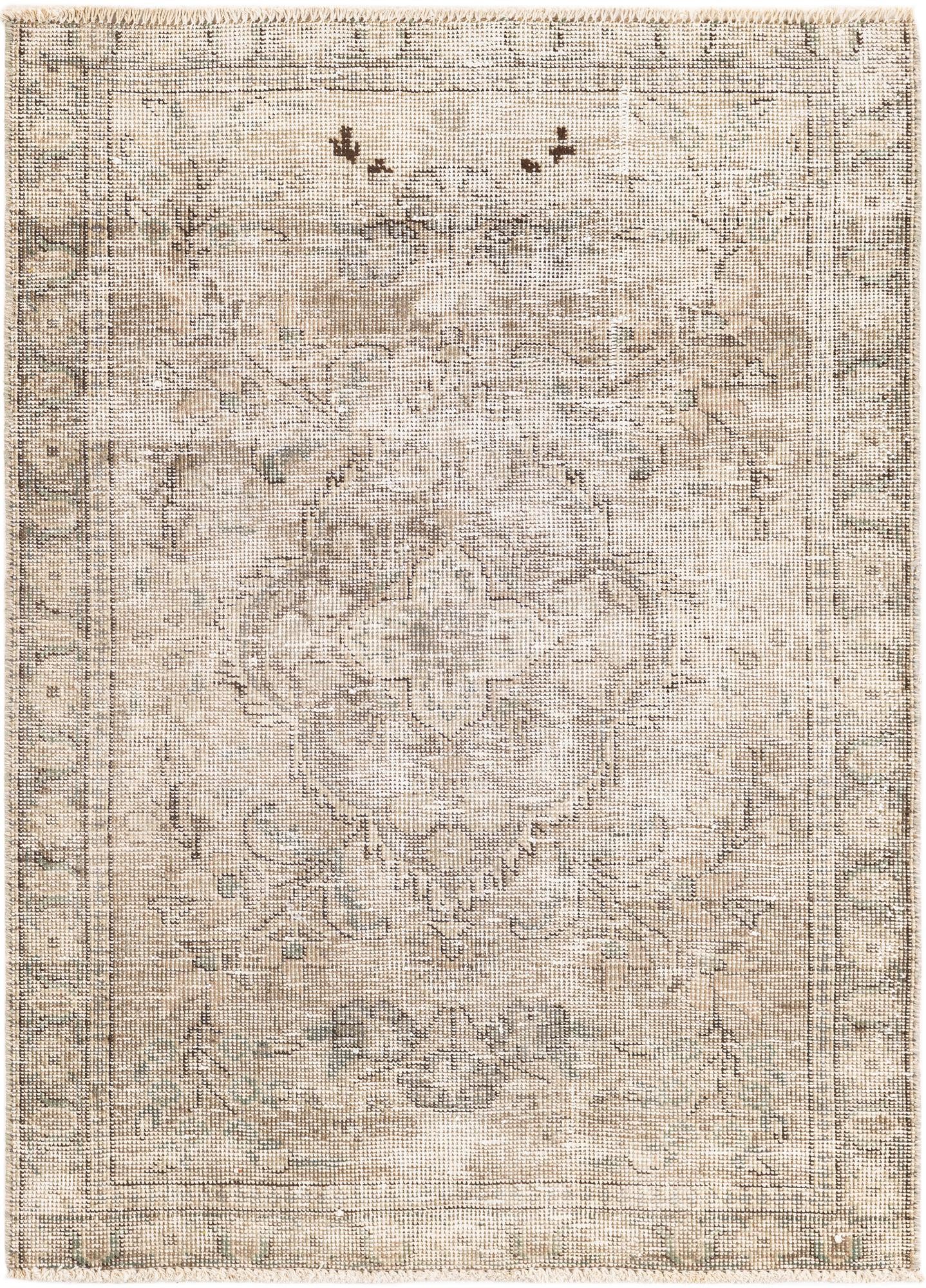 3' 2 x 4' 4 Hand Knotted Ultra Vintage Persian Wool Rug