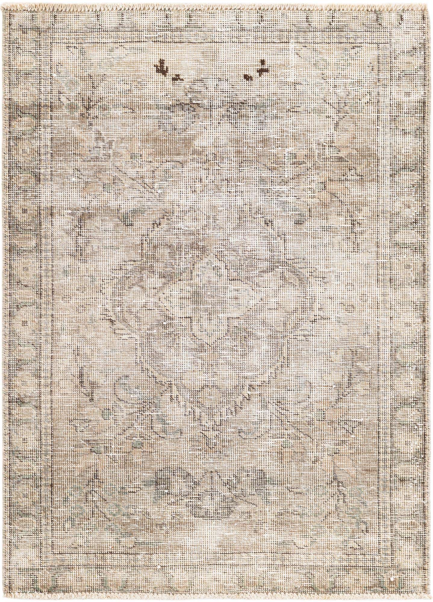 3' 2 x 4' 4 Hand Knotted Ultra Vintage Persian Wool Rug