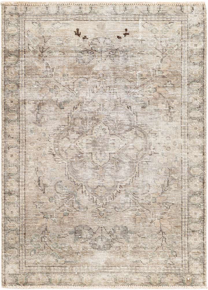 3' 2 x 4' 4 Hand Knotted Ultra Vintage Persian Wool Rug