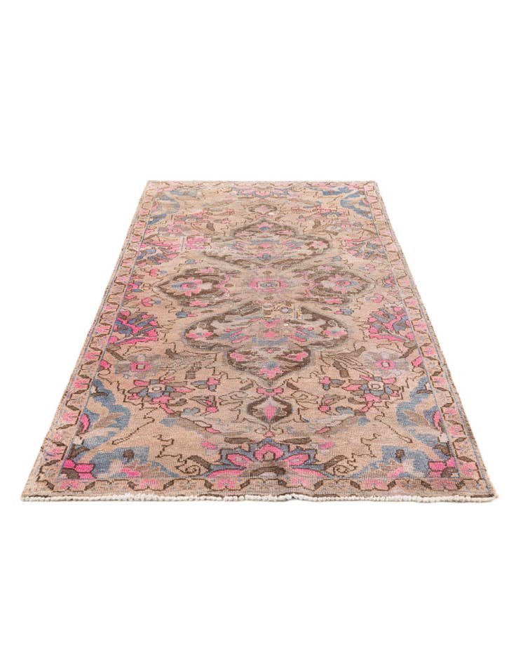 Detail image of 3' 8 x 6' 10 Hand Knotted Ultra Vintage Persian Wool Rug