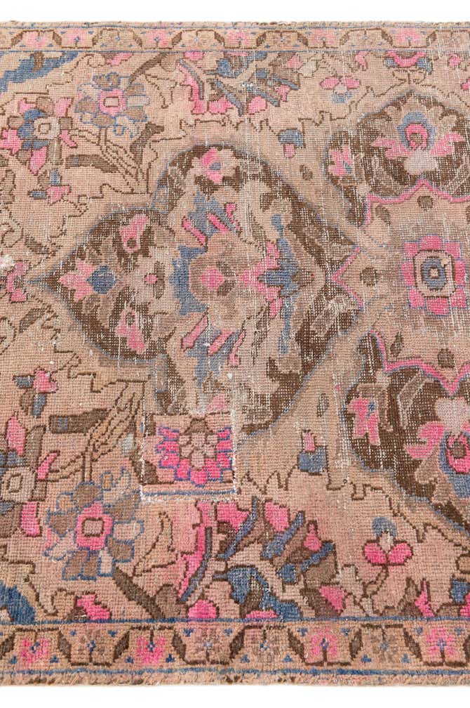 3' 8 x 6' 10 Hand Knotted Ultra Vintage Persian Wool Rug