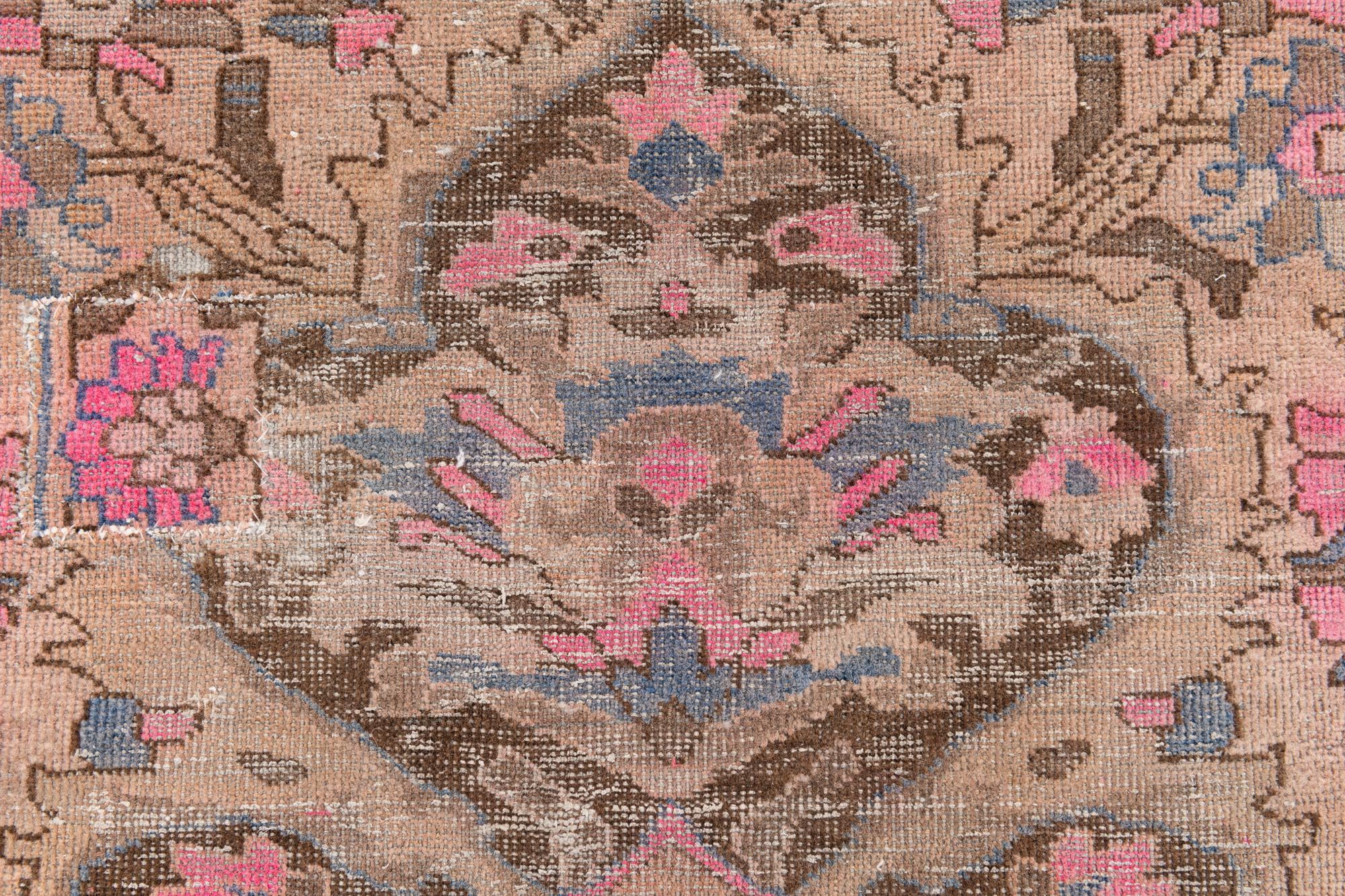 3' 8 x 6' 10 Hand Knotted Ultra Vintage Persian Wool Rug