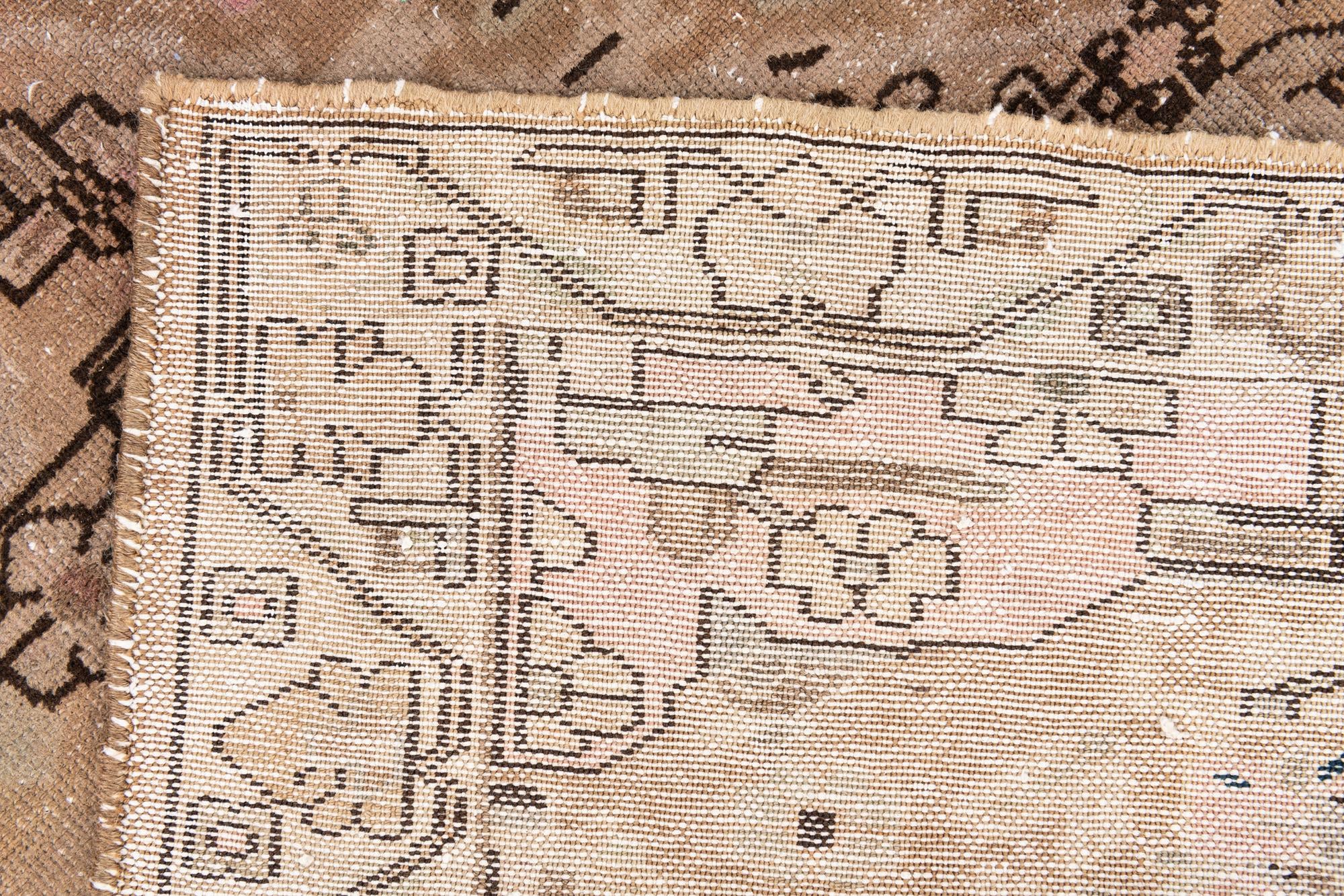 4' 5 x 6' 8 Hand Knotted Ultra Vintage Persian Wool Rug
