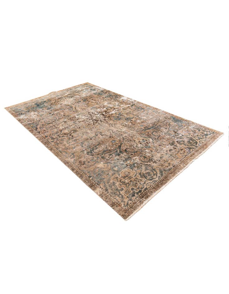 Detail image of 5' 3 x 8' 10 Hand Knotted Ultra Vintage Persian Wool Rug